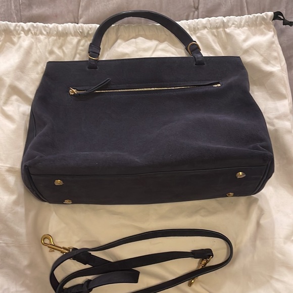 Aritzia Babaton dark Periwinkle purse with removable strap - Picture 5 of 11